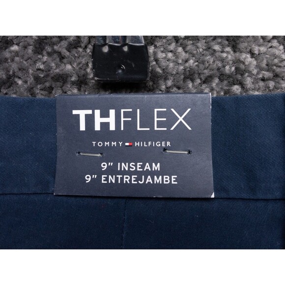 Tommy Hilfiger Shorts Mens 35 Actual 36 Blue TH Flex Stretch Chino Preppy NWT - Picture 15 of 16